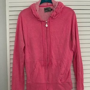 VOLCOM hot pink women’s zip up